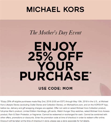 Michael Kors coupons for women